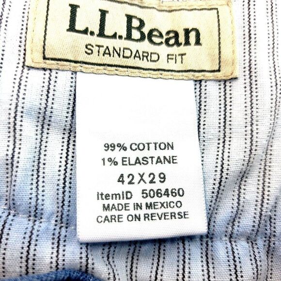 L.L. Bean Standard‎ Fit Blue Mid Rise Jeans 42/29 - Picture 6 of 8